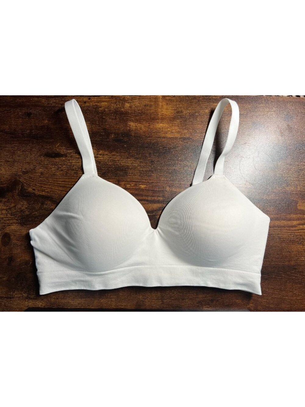 Truekind White Wireless Shaping Support Bra With Adjustable Straps - Size L